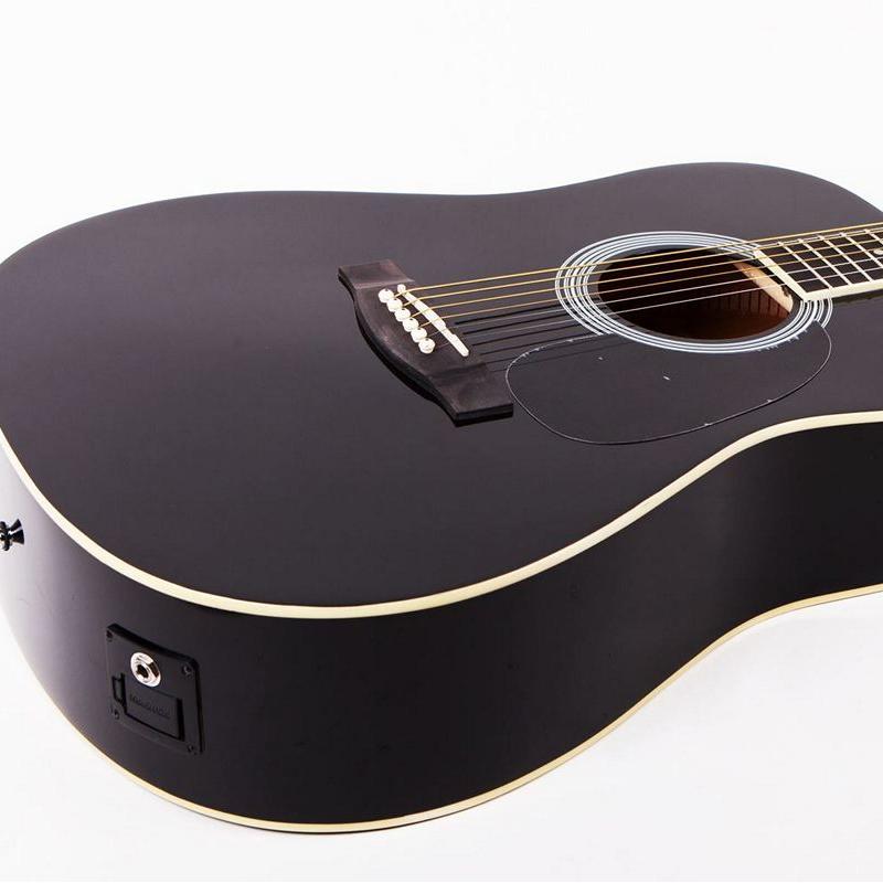 Электроакустическая гитара FENDER SQUIER SA-105CE DREADNOUGHT BLACK в расрочку - лучшие цены