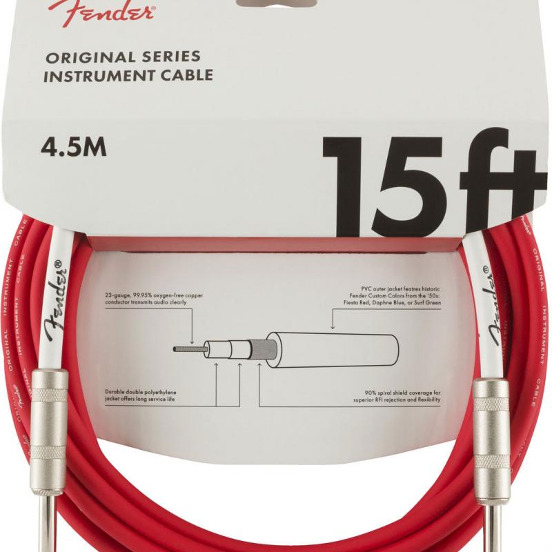 Инструментальный кабель FENDER 15' OR INST CABLE 4,6м цвета (DBL,FRD и SFG) в расрочку - лучшие цены