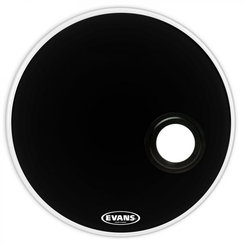 Пластик для бас-барабана с отверст. EVANS BD22REMAD - 22' EMAD Resonant Black