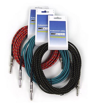 Инструментальный кабель INVOTONE ACI1106 длина 6 м (R, BK и B)