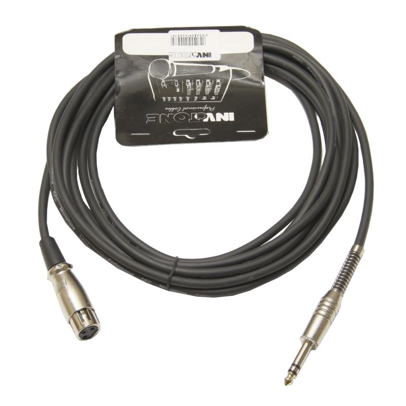 Микрофонный кабель INVOTONE ACM1010FS/BK 10м