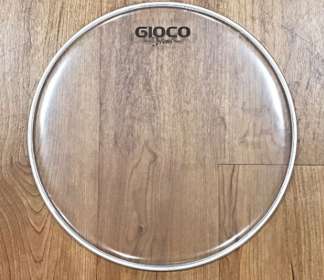 Пластик для барабана, двойной, прозрачный Gioco UTT12G2 12