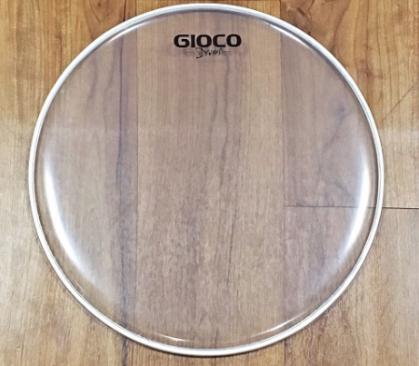 Пластик для барабана, двойной, прозрачный Gioco UTT16G2 16