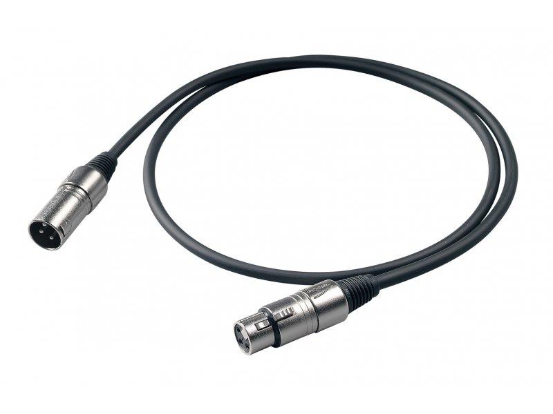 Микрофонный кабель PROEL BULK250LU05, длина - 0.5м