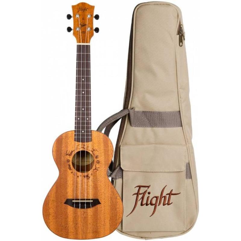 Гитара укулеле тенор со звукоснимателем FLIGHT DUT34 EQ MAH